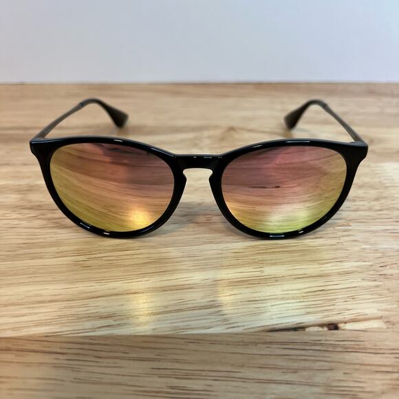 Sungait Vintage Round Black Sunglasses 1567 52-20-140 Men’s Unisex - Picture 3 of 9